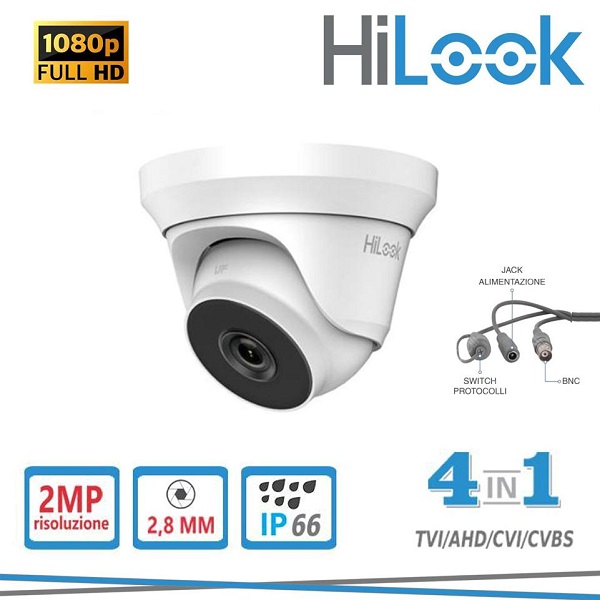 Telecamera Mini Dome 4in1 2 Megapixel 2,8mm Ir 40mt